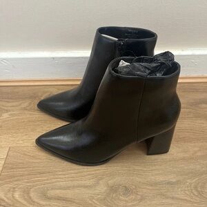 Chic Black Heeled Ankle Boots